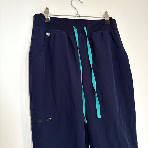 FIGS S Navy Blue Lined Windbreaker Jogger Scrub Pants Navy Blue W23SW2008P - Picture 9 of 12